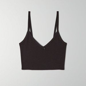 NWT Aritzia Sunday Best Black Gracie Tank Sz Small